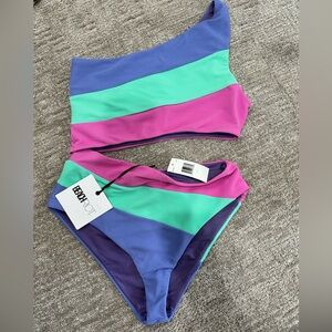 Beach Riot Joyce Colorblock One-Piece Swimsuit